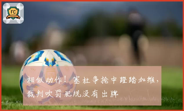 相似动作！塞杜争抢中蹬踏加维，裁判吹罚犯规没有出牌